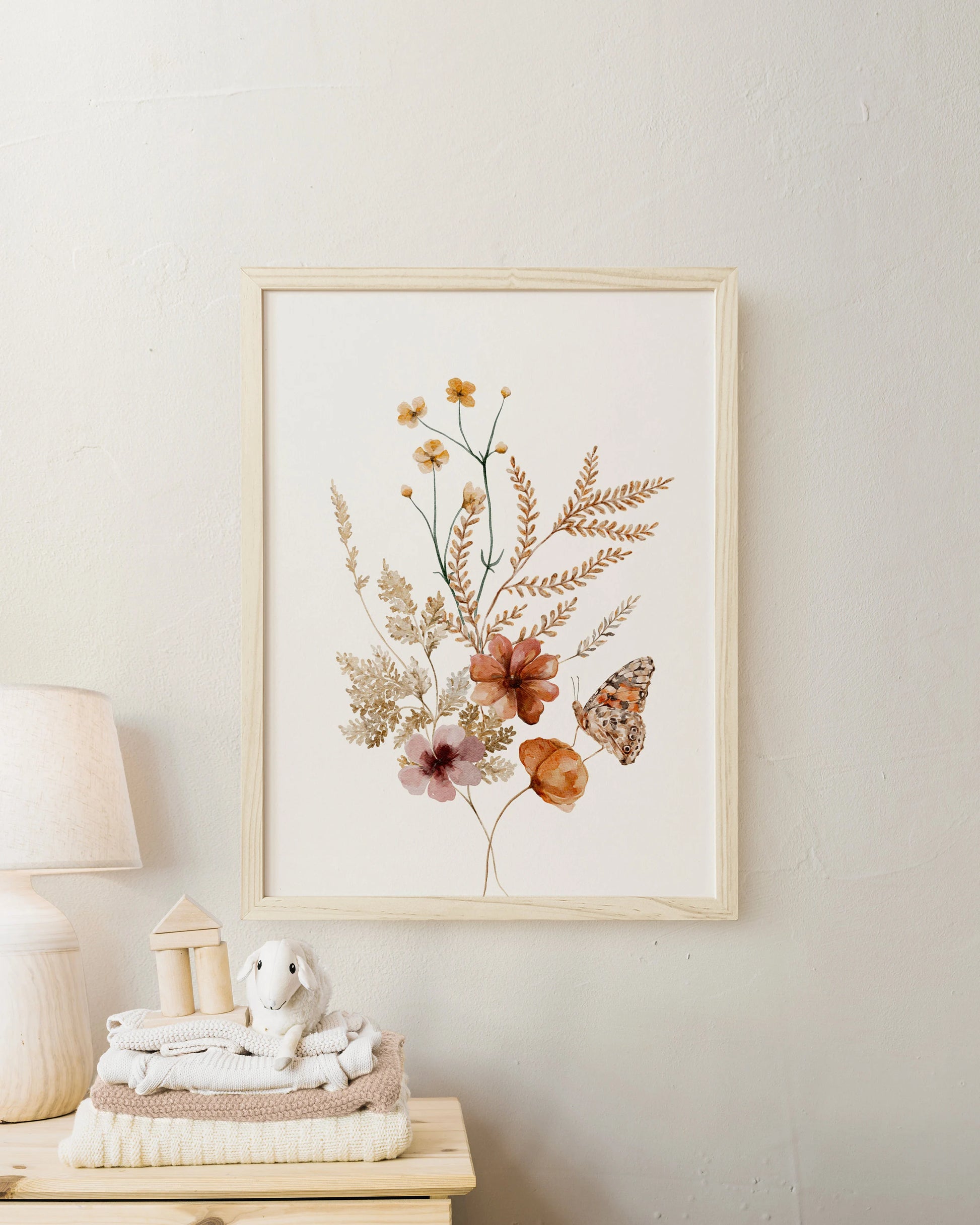 Wildflowers Nursery Wall Art Prints Set Of 3 | Boho, Watercollor, Girl Nursery Decor | Digital Download | Suartprintstudio