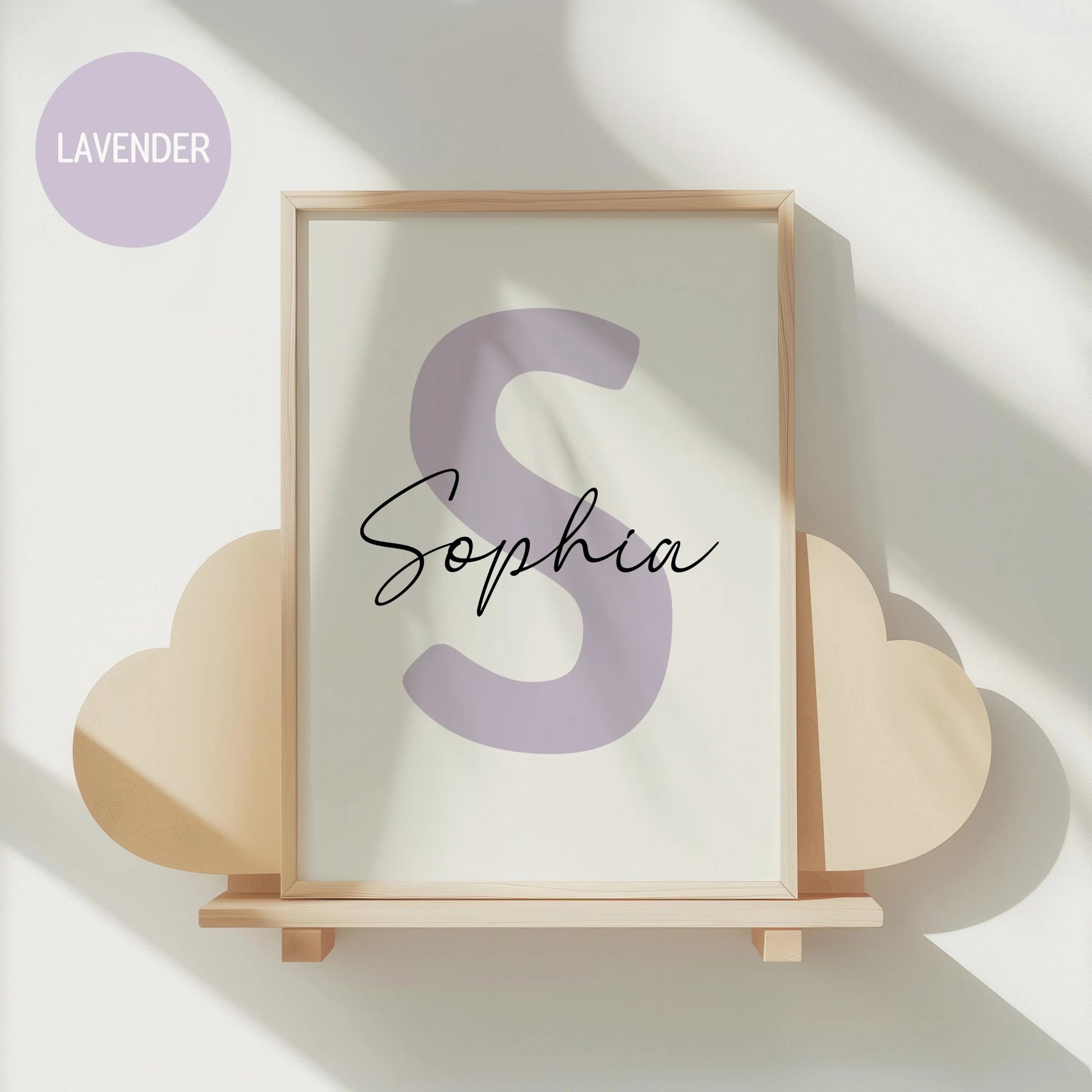 Custom baby name sign personalised print, kids room name sign nursery decor instant download | SuArtPrintStudio
