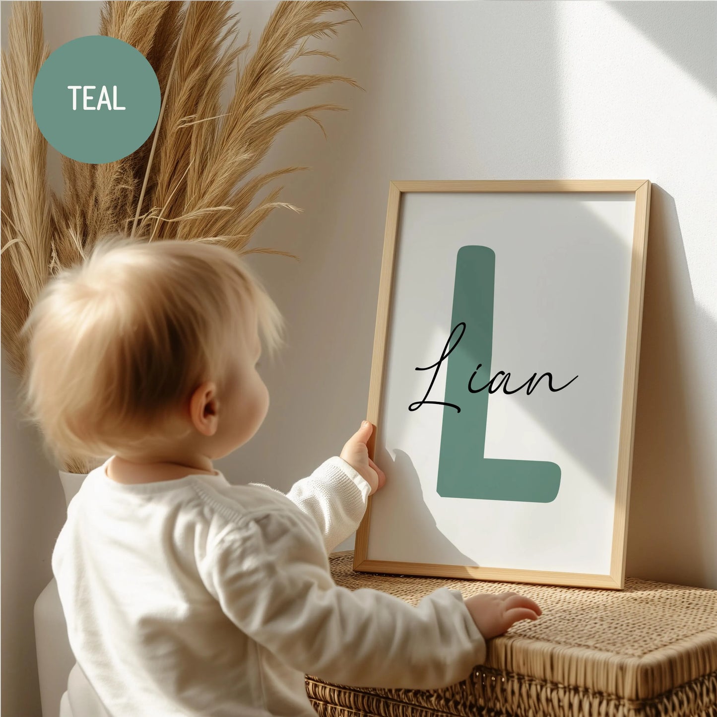 Personalised nursery name sign baby girl boy room, kids room name sign custom print nursery decor | SuArtPrintStudio