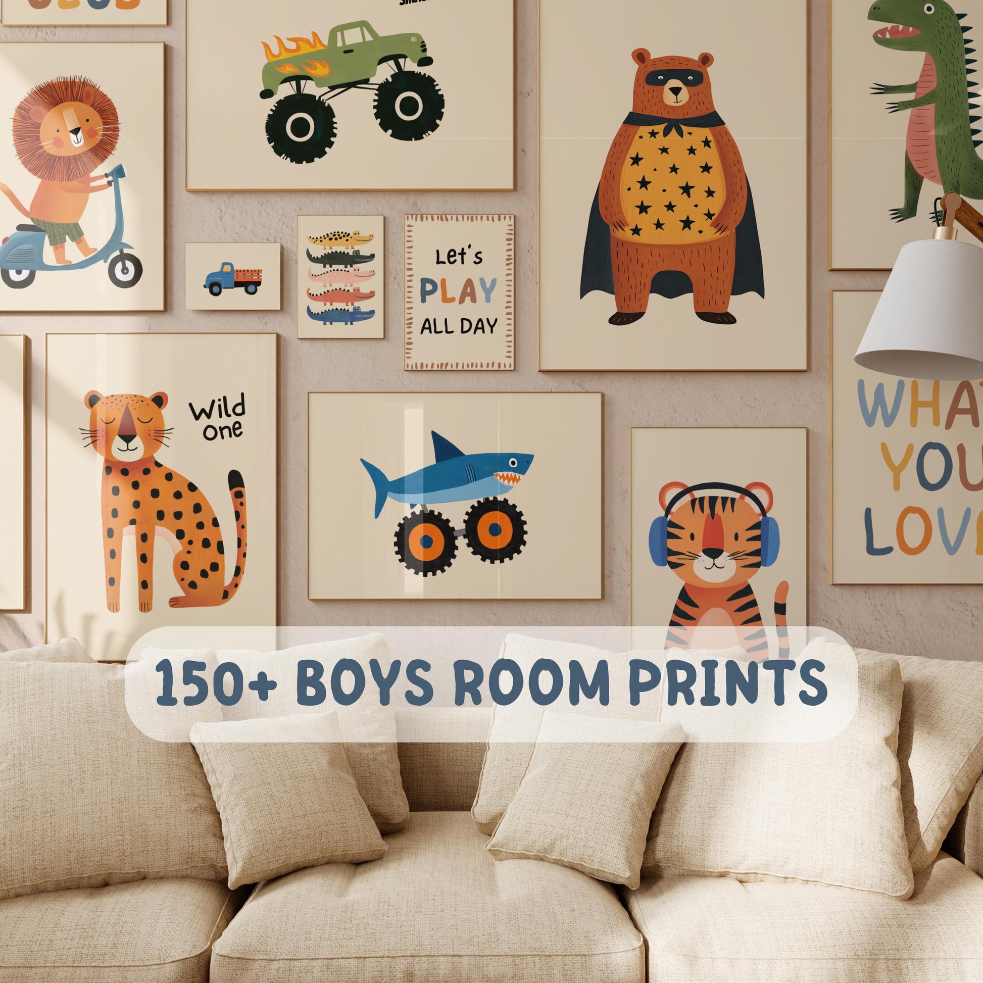 boys nursery wall art · safari nursery decor · woodland animal prints
instant download · digital download · printable wall art
gallery wall · toddler room · playroom decor · baby shower gift
kids bedroom decor · alphabet letter prints · monster truck
