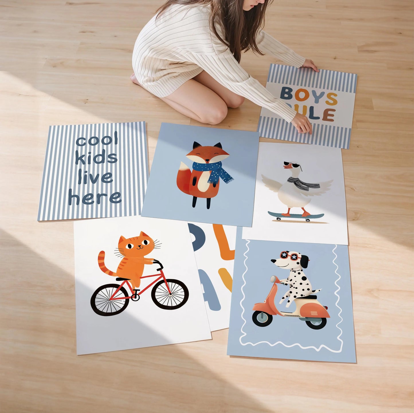 Boys nursery wall art printable – playful animal prints, inspirational quotes, nursery & playroom decor, instant digital download | SuArtPrintStudio