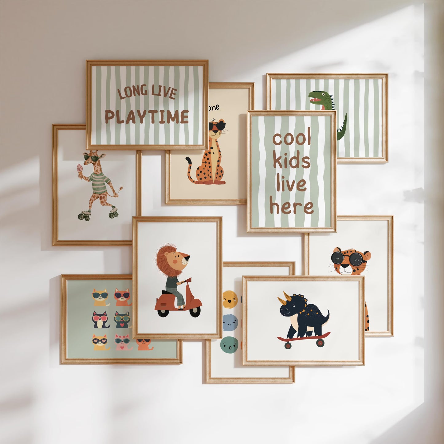 200 Boys Room Prints + Custom Name Sign Print | Nursery & Playroom Wall Art | Digital Download