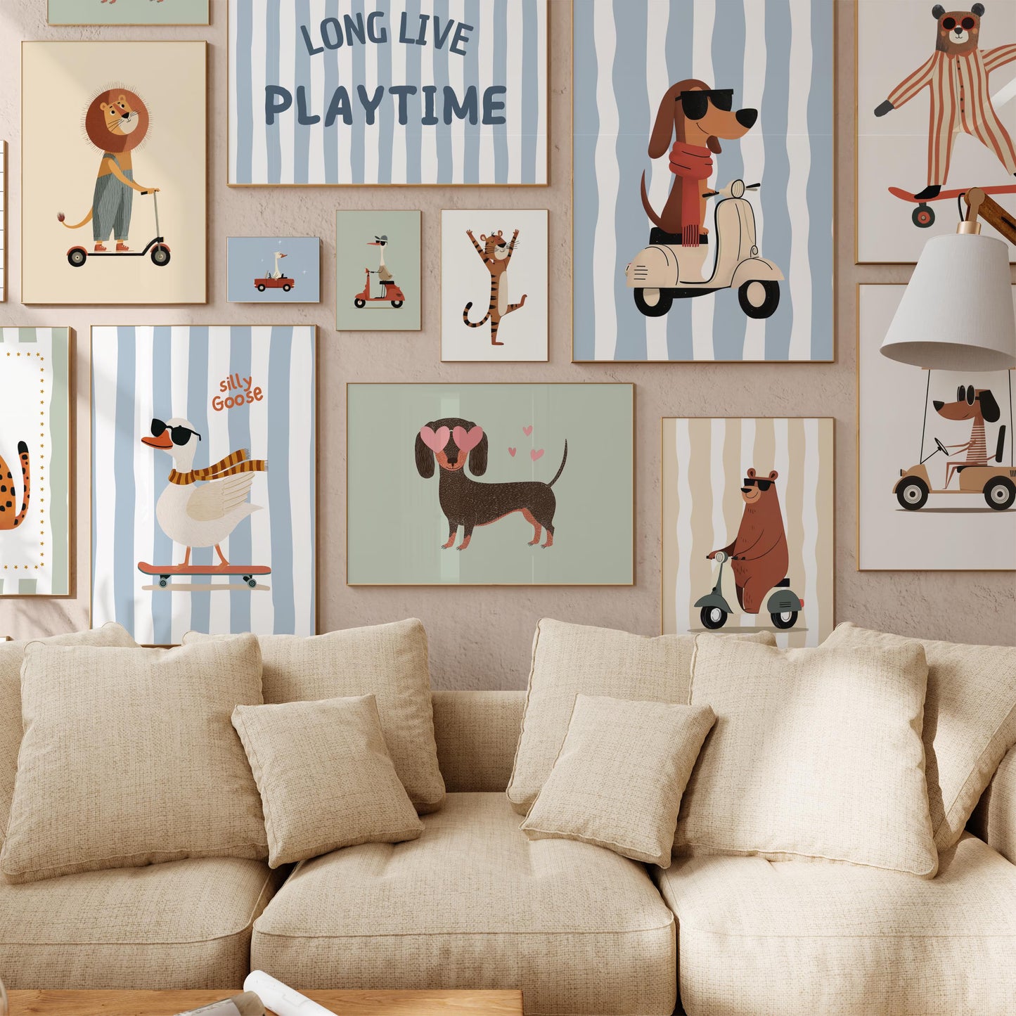 200+ kids Room Prints Bundle, Whimsical Nursery & Playroom Wall Art, Instant Download Gallery