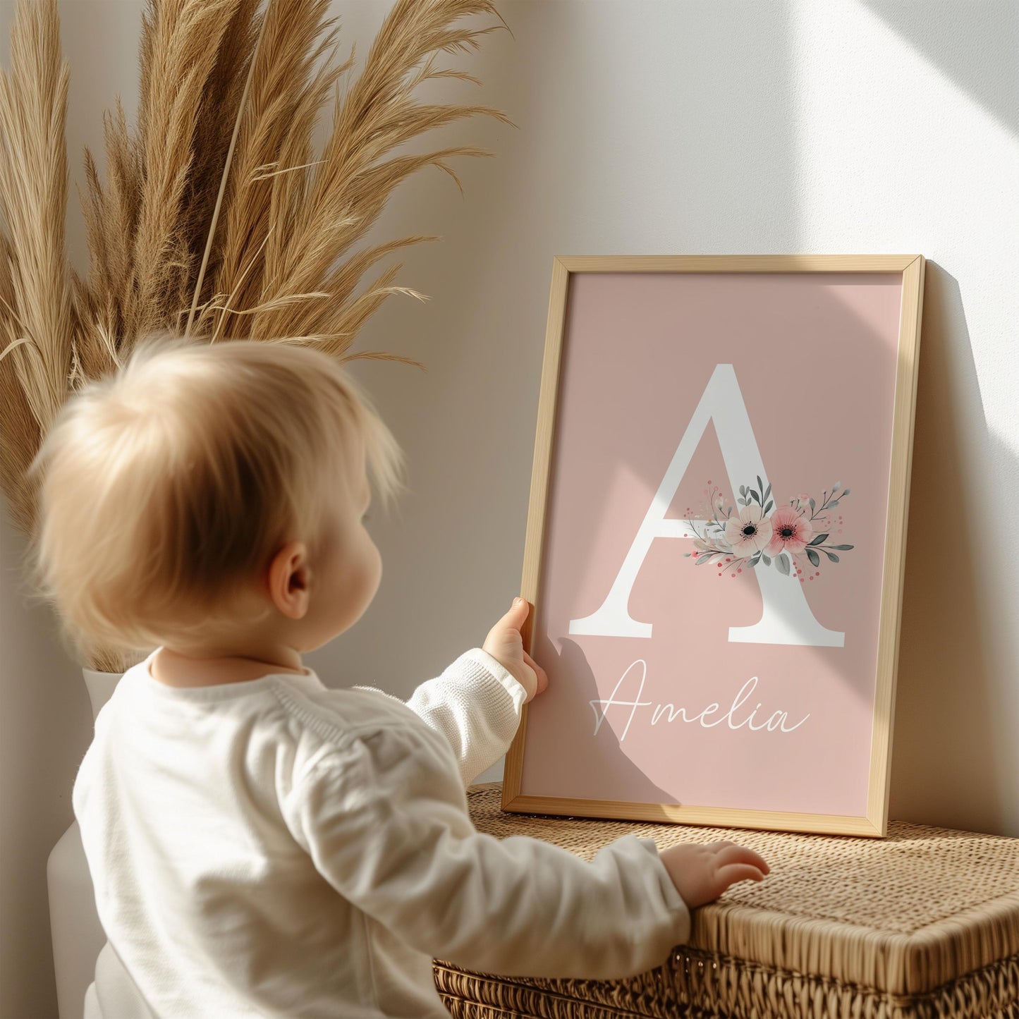 Peter Rabbit Nursery Wall Art Prints Set of 3 | Newborn Name Sign | Bunny, Wildflowers (Digital Downloads) Suartprinttstudio