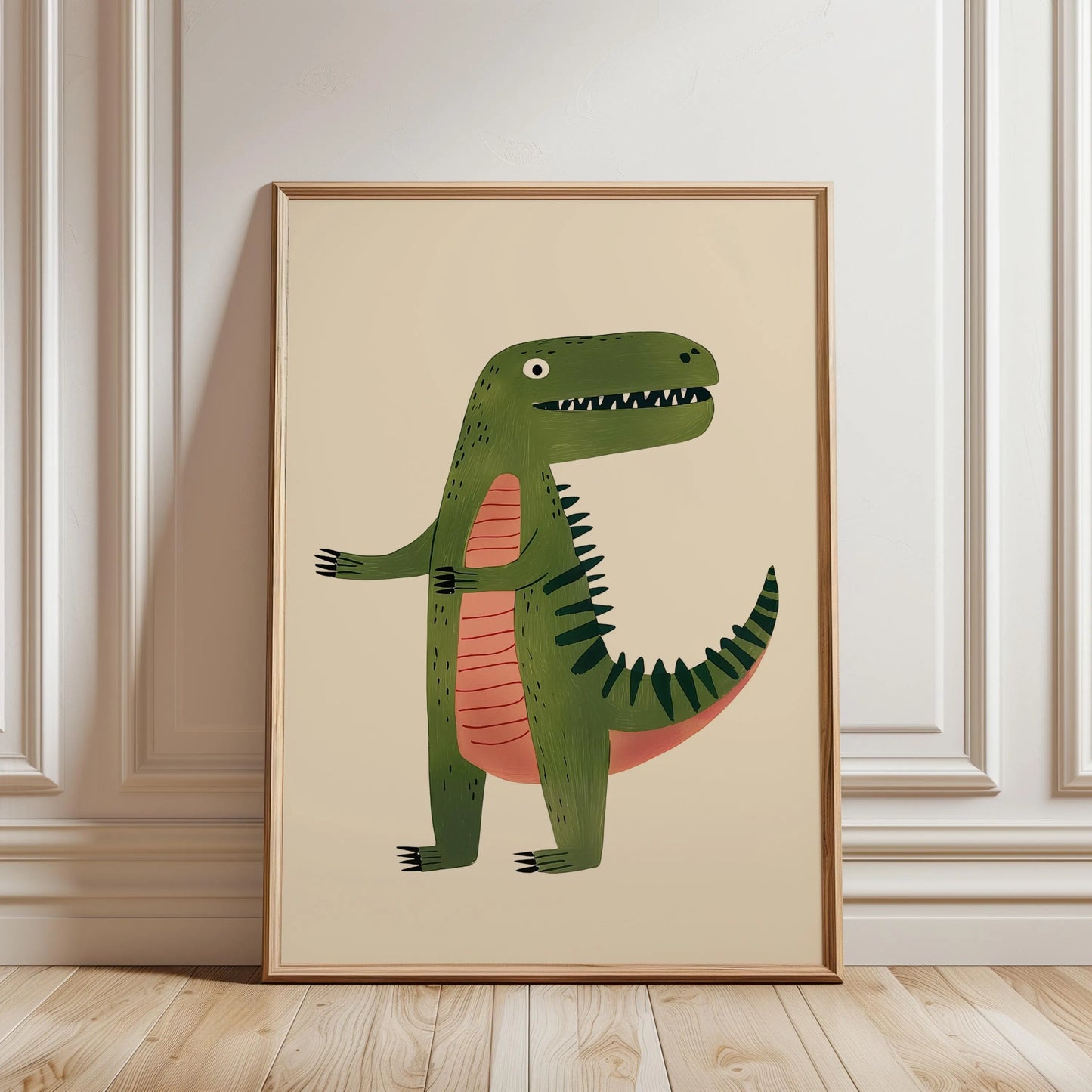 Dinosaur Nursery Wall Art Print | Nursery & Playroom Decor | Printable T-Rex Poster | Digital Download