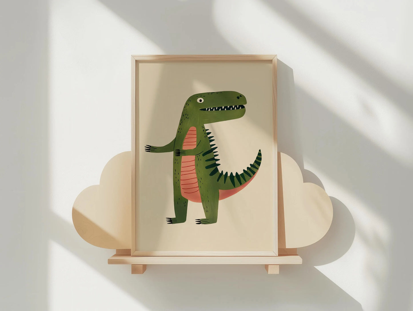 Dinosaur Nursery Wall Art Print | Nursery & Playroom Decor | Printable T-Rex Poster | Digital Download