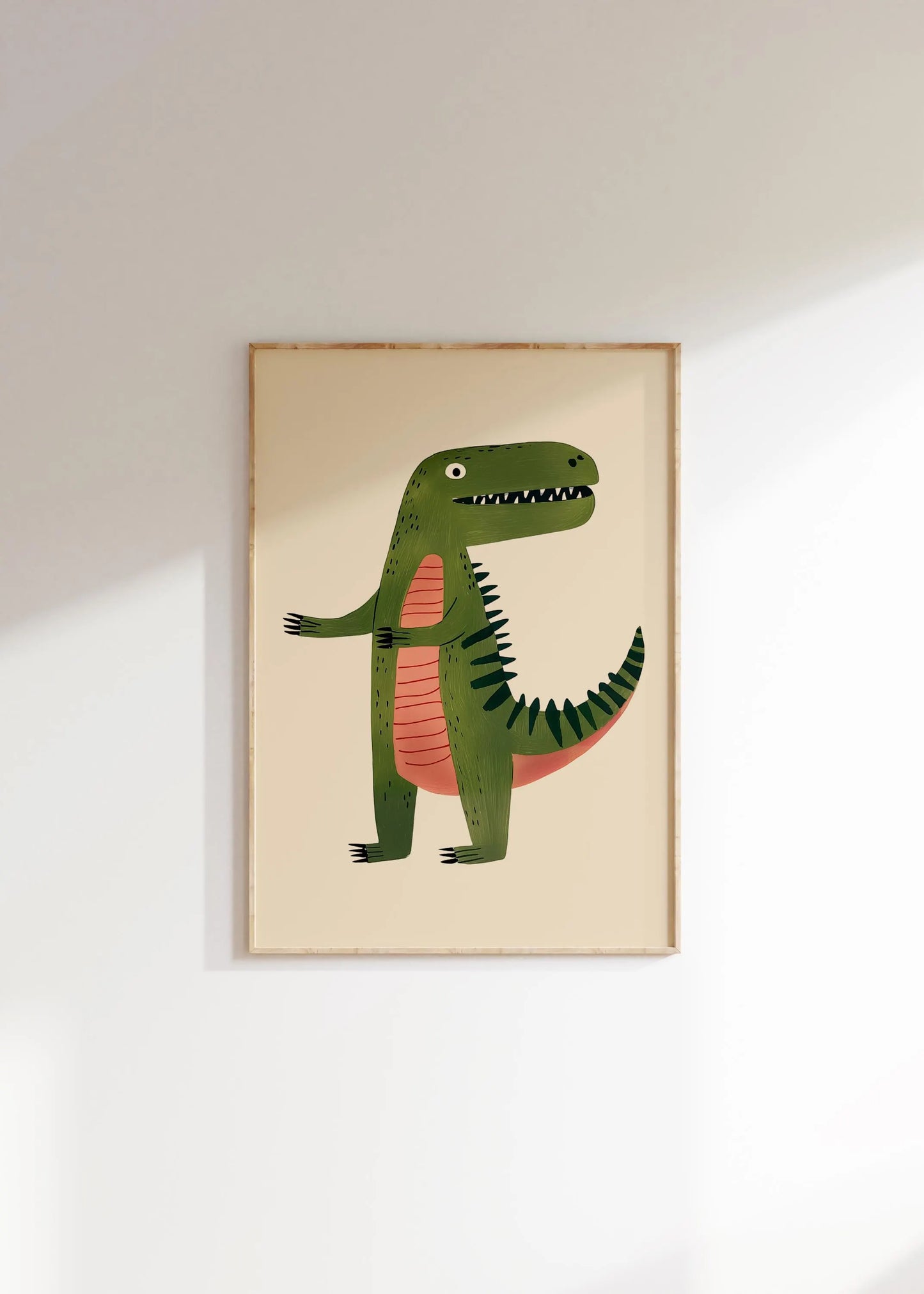 Dinosaur Nursery Wall Art Print | Nursery & Playroom Decor | Printable T-Rex Poster | Digital Download