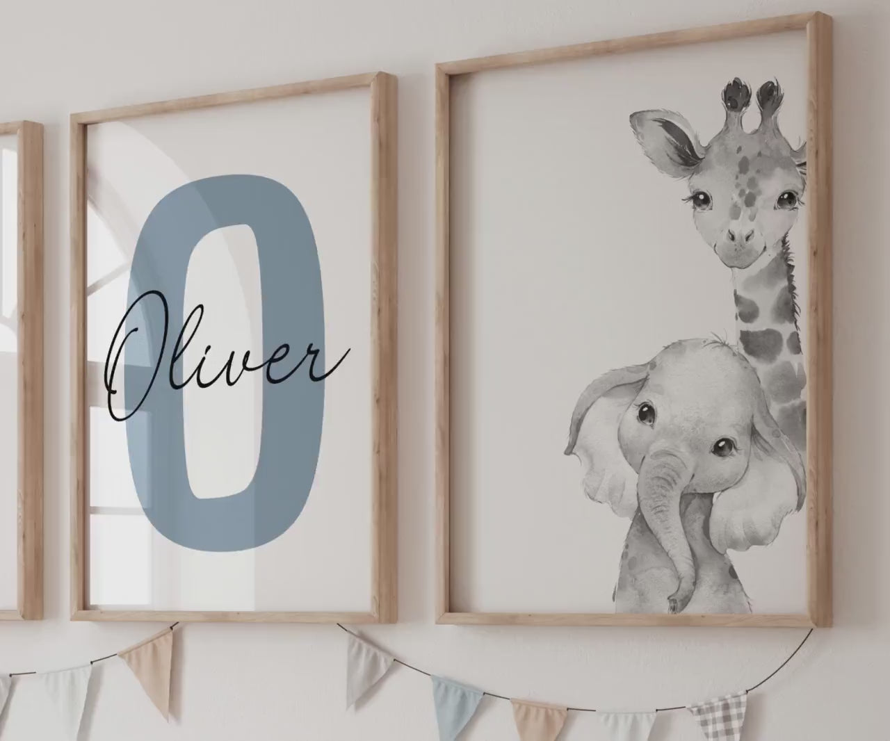 Safari Nursery Wall Art Prints | Custom Name Sign, Safari nursery Decor (Digital Download) Suartprintstudio